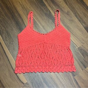 Vintage Y2K Express hand knit tank top